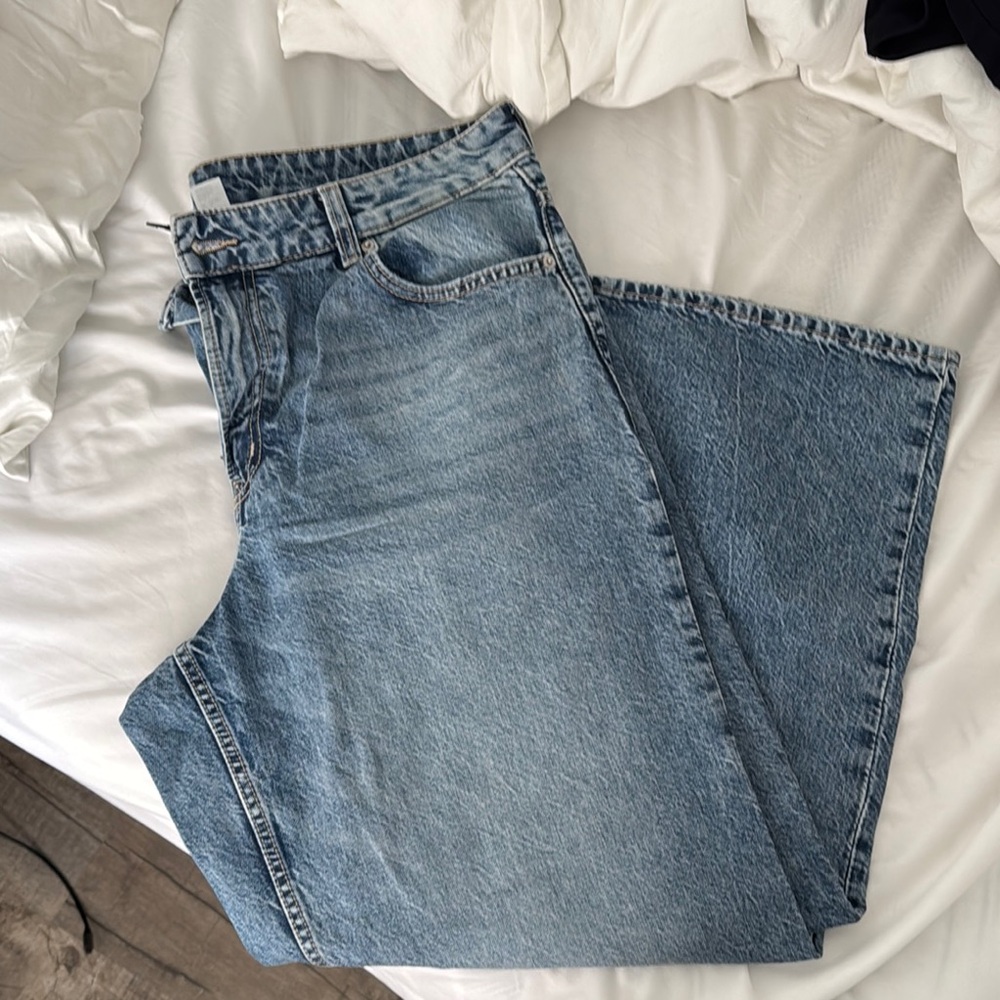H&M Wide Leg Denim Jeans